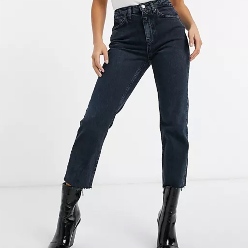 Top Shop Straight Legged High Waisted Jeans